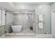 Beautiful bathroom featuring a freestanding tub and mosaic tiled shower at 582 Lakeshore Ne Dr, Atlanta, GA 30307