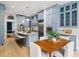 Spacious kitchen and dining area with an island, stainless appliances, and stylish decor at 582 Lakeshore Ne Dr, Atlanta, GA 30307