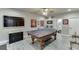 Fun game room featuring ping pong, media, and decor at 1777 Water Springs Way, Dacula, GA 30019