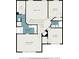 Upstairs floor plan displaying the primary bedroom, two secondary bedrooms, and bathrooms at 3710 Ridgefair Dr, Cumming, GA 30040