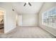 Large main bedroom with carpet flooring and natural light at 3710 Ridgefair Dr, Cumming, GA 30040