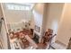 Bright and airy living room with vaulted ceiling, fireplace and plenty of seating at 510 Independence Way, Roswell, GA 30075