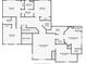 Detailed floor plan showcasing the layout of the home with dimensions of rooms and closet space at 130 Hamilton Way, Roswell, GA 30075