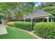 Community pool area with gazebo and manicured landscaping at 615 Willowbrook Run, Johns Creek, GA 30022