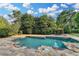 Inviting pool with stone surround, perfect for outdoor relaxation and entertaining in a private, lush setting at 8455 Abingdon Ln, Duluth, GA 30097