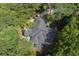 Aerial view of a home surrounded by lush greenery and mature trees, providing a private and serene setting at 1111 Waterford Green Pt, Marietta, GA 30068