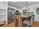 Cozy kitchen with a granite island, stainless steel appliances, and a breakfast bar with pendant lighting at 3860 Paint Cir, Douglasville, GA 30135