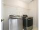 Laundry area with new front load washer and dryer at 1971 Wellesley Trce, Dunwoody, GA 30338