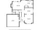 Layout of first floor of home, including garage, bath, kitchen, Gathering room, dining area, living room, and foyer at 254 Wood Duck Dr, Jonesboro, GA 30238