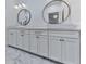 Elegant bathroom features a double vanity, vessel sinks, and decorative mirrors at 106 Belmont Dr, Canton, GA 30115