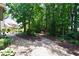 Landscaped backyard featuring trees and ground cover, providing a serene outdoor space at 340 Channings Lake Dr, Lawrenceville, GA 30043