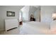 Bedroom with vaulted ceilings, furnishings and a neutral decor at 340 Channings Lake Dr, Lawrenceville, GA 30043