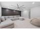 Spacious living room with dark accent wall and comfy seating at 504 Trinity Church Rd, Canton, GA 30115