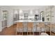 Open concept kitchen with a large island and seating at 118 Chelsea Dr, Decatur, GA 30030