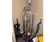 Water heater with foil insulation and utility area with cleaning supplies at 460 Heathrow Way, Stone Mountain, GA 30087