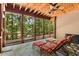 Enclosed sun room featuring a view and comfortable seating at 4789 Crest Park Ln, Marietta, GA 30068