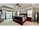 Spacious main bedroom boasts trey ceilings, and an abundance of natural light at 1595 Northcliff Trce, Roswell, GA 30076
