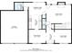 First floor plan features a spacious layout with garage and laundry room on left at 2683 Berry Ridge Ct, Buford, GA 30519