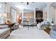 Bright and airy living room with a wet bar and neutral decor at 2283 Falmouth Se Ct # 22, Smyrna, GA 30080