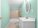 Bathroom featuring tile flooring, vanity, and shower with tub at 3053 Ramsey Pl, Marietta, GA 30062