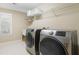 Spacious laundry room equipped with modern front-load washer and dryer at 3053 Ramsey Pl, Marietta, GA 30062