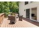 Inviting back deck with outdoor seating, perfect for enjoying the tranquil, wooded surroundings at 321 Crabtree Court, Marietta, GA 30068