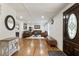 Welcoming living room with gleaming hardwood floors, coffered ceiling, and plenty of space for entertaining at 321 Crabtree Court, Marietta, GA 30068