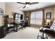 Bonus room featuring recliner seating, desk, and decor creating a cozy and functional space at 35 Westfair Ct, Atlanta, GA 30328