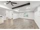 Finished basement with kitchenette, stylish flooring, natural light, and convenient access to other areas at 474 Haley Se St, Marietta, GA 30060