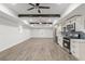 Spacious finished basement with kitchenette, exposed beams, and open floor plan at 474 Haley Se St, Marietta, GA 30060