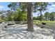 Lovely back deck features seating, a grill, and a mature tree growing through it, adding character at 3011 Stillwater Dr, Villa Rica, GA 30180