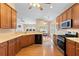 Open kitchen features stainless appliances and view to eating area at 3011 Stillwater Dr, Villa Rica, GA 30180