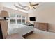 This bedroom features a large window and neutral colors at 3011 Stillwater Dr, Villa Rica, GA 30180