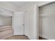 Closet with neutral carpeting and an open view to the bedroom at 356 Lake Dr, Atlanta, GA 30354
