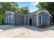 Charming home exterior with gray siding, white trim, and a well-maintained front yard at 356 Lake Dr, Atlanta, GA 30354
