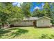 Backyard shows a brick building with a grassy yard and overgrown trees at 2083 Meador Se Ave, Atlanta, GA 30315