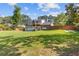 Expansive backyard featuring a well-maintained lawn and a charming covered deck, perfect for outdoor entertaining at 425 Houze Way, Roswell, GA 30076