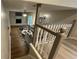 Spacious basement featuring a cozy fireplace, comfortable seating, and stylish decor at 4550 Cypress Ridge Ct, Stone Mountain, GA 30083