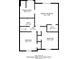 Third floor plan with primary bedroom, bath, two bedrooms and walk-in closet at 7021 New Dale Rd, Rex, GA 30273