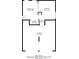 Floor plan of first floor highlighting kitchen, dining area, laundry and garage at 7021 New Dale Rd, Rex, GA 30273