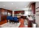 Gourmet kitchen featuring a large island, granite countertops, stainless steel appliances and hardwood flooring at 3015 Guardian Nw Walk, Kennesaw, GA 30152