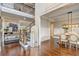Spacious foyer with gleaming hardwood floors, staircase, and views of the dining room at 2295 Abbey Cove Ct, Marietta, GA 30062