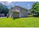 Well-maintained backyard with green grass and mature trees at 711 Ashley Ln, Stone Mountain, GA 30087