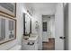Bright bathroom with modern vanity, fixtures, and decor at 2550 Laurel Ridge Dr, Decatur, GA 30033