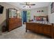 This bedroom features a well-lit carpeted area with a baseball theme and a large dresser at 428 Gold Xing, Canton, GA 30114