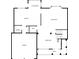 Detailed first floor plan showing layout of kitchen, living room, dining area, garage, and porch at 428 Gold Xing, Canton, GA 30114