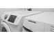 Close up of a Samsung washer and dryer at 560 Edgehill Pl, Johns Creek, GA 30022