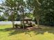 Charming gazebo surrounded by lush greenery, perfect for relaxation and outdoor enjoyment at 6798 Blackstone Pl # 12, Mableton, GA 30126