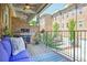 Enjoy outdoor living on this patio with a grill, greenery, beautiful brick, and outdoor seating at 328 Brownstones Cir, Atlanta, GA 30312