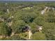 An aerial view showcases a lush residential area with tree-lined streets and well-maintained homes with a pool at 4105 Vicksburg Dr, Lawrenceville, GA 30044
